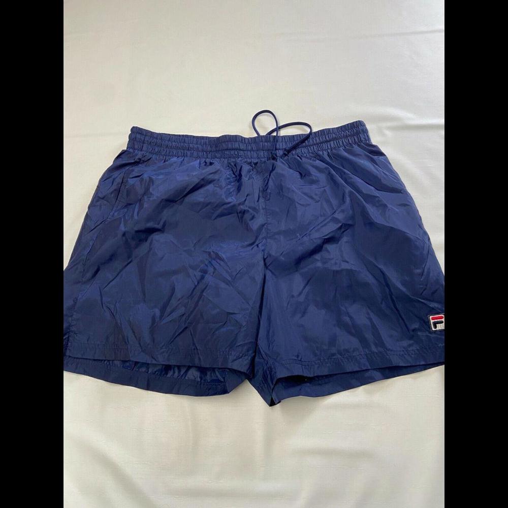 Mens FILA Blue Vintage Brief Lined Shorts Sz 2XLT Tall